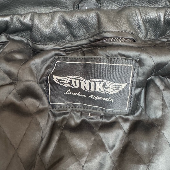 Unik Vintage Rose Fringe Motorcycle Women’s Jacket - Picture 11 of 16